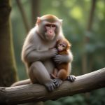 Маленький макака с плюшевым орангутаном стал звездой соцсетей